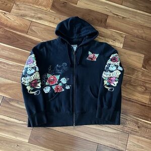 Disneyland Mickey Mouse Tattoo Style Rose Hoodie Size 3X